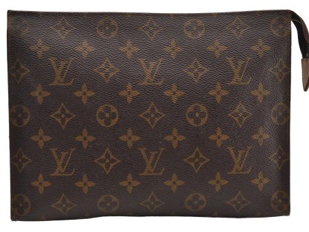 Authentic Louis Vuitton Monogram Poche Toilette 26 Pouch Old Model Junk 1642I For Sale