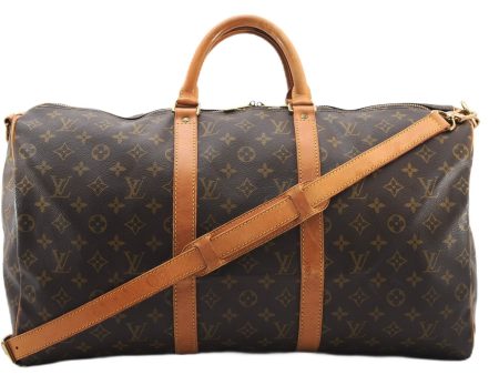 Authentic Louis Vuitton Monogram Keepall Bandouliere 50 M41416 Boston Bag 4571F Online