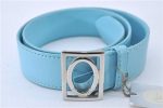 Authentic Christian Dior Belt Leather Size 70cm 27.6inches Light Blue CD 3359F Online