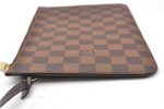 Authentic Louis Vuitton Damier Neverfull Pouch Purse Clutch Bag LV 6517F Sale