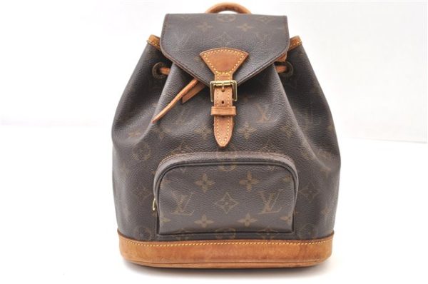 Authentic Louis Vuitton Monogram Montsouris PM Backpack M51137 LV 5544F Online Sale