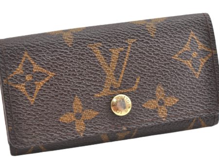 Authentic Louis Vuitton Monogram Multicles 4 Four Hooks Key Case M62631 LV 2012G For Cheap