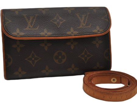 Auth Louis Vuitton Monogram Pochette Florentine Pouch Waist Bag M51855 LV 3035F For Sale