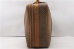 Authentic GUCCI Micro GG Web Sherry Line Trunk Case GG PVC Leather Brown 7315F Fashion