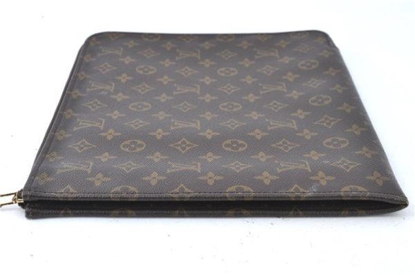 Authentic Louis Vuitton Monogram Poche Documents 33 M53457 Document Case J6595 Discount