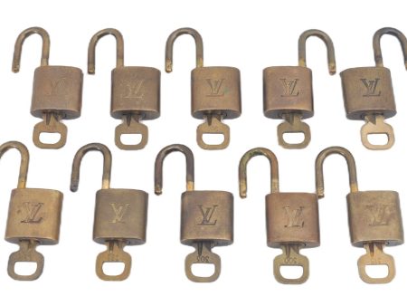 Authentic Louis Vuitton Padlock & Keys 10Set LV J9616 Online