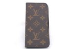 Authentic Louis Vuitton Monogram Folio Iphone X Xs Case M63443 LV 1050E Cheap