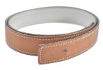 Authentic HERMES Leather Belt Size 65 25.6  Beige Ivory J6178 Online Sale