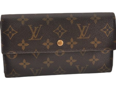 Authentic Louis Vuitton Monogram Porte Tresor International M61215 Wallet 0937G Online Sale