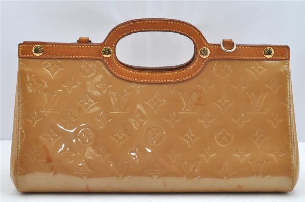 Authentic Louis Vuitton Vernis Roxbury Drive 2Way Hand Bag Beige M91372 LV 1839I Online Hot Sale