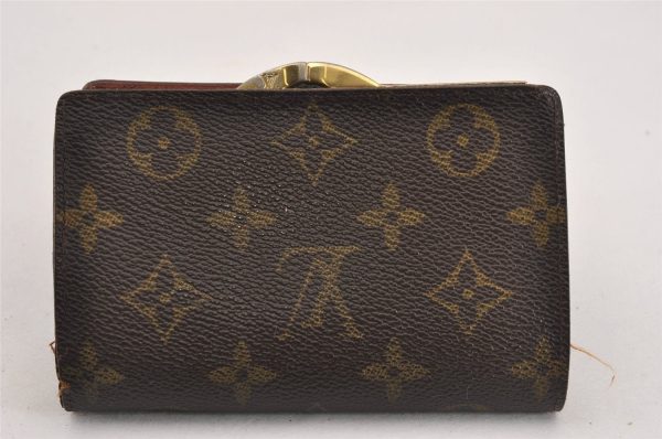 Auth Louis Vuitton Monogram Porte Monnaie Billets Viennois M61663 Wallet K4953 Discount