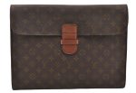 Authentic Louis Vuitton Monogram Poche Ministre Document Case Old Model LV 2507I Online Sale