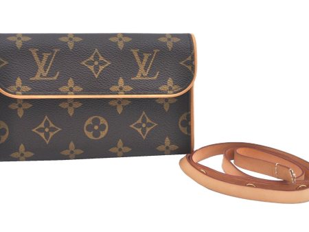 Louis Vuitton Monogram Pochette Florentine Pouch Waist Bag M51855 LV Junk J9675 Online