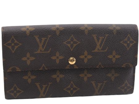 Auth Louis Vuitton Monogram Pochette Porte Monnaie Credit Wallet M61725 LV 0806F Fashion