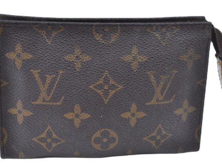 Auth Louis Vuitton Monogram Poche Toilette 15 Cosmetics Pouch M47546 Junk J8921 on Sale