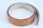 Authentic HERMES Leather Belt Size 65 25.6  Beige Ivory J6178 Online Sale