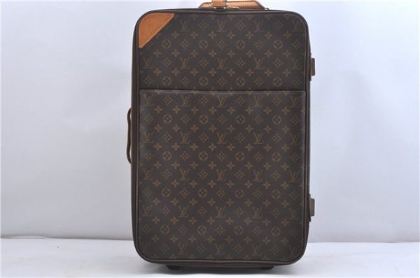 Authentic Louis Vuitton Monogram Pegase 55 Travel Suitcase M23294 LV 4734F Fashion