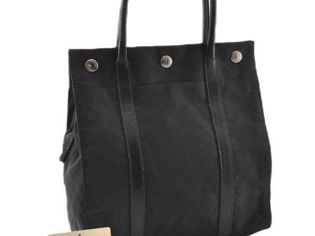 Authentic PRADA TESSUTO TREND Nylon Leather Shoulder Tote Bag B9872 Black 0211G For Cheap