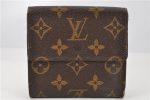 Authentic Louis Vuitton Monogram M61652 Porte Monnaie Billet Carte Credit 2068G on Sale