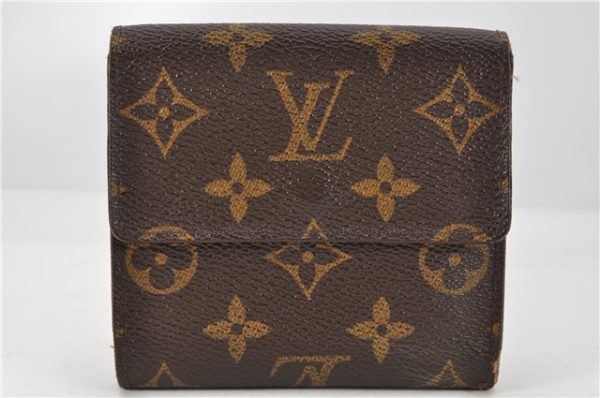 Authentic Louis Vuitton Monogram M61652 Porte Monnaie Billet Carte Credit 2068G on Sale