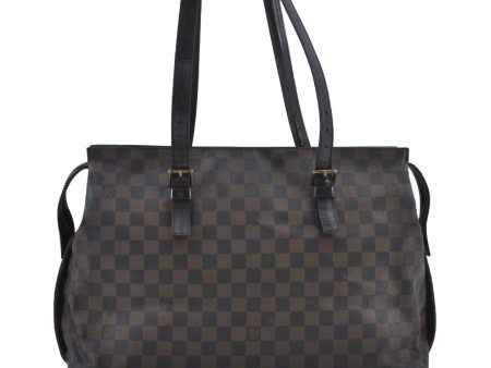 Authentic Louis Vuitton Damier Chelsea Shoulder Tote Bag N51119 LV 1862I Discount