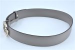 Authentic GUCCI Belt _Interlocking G Leather 546386 AP00G Gray J7008 Supply