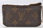 Authentic Louis Vuitton Monogram Pochette Cles Coin Purse Case M62650 Junk 1959G Sale