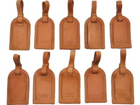 Authentic Louis Vuitton Name tag Beige 10Set LV K4794 Sale