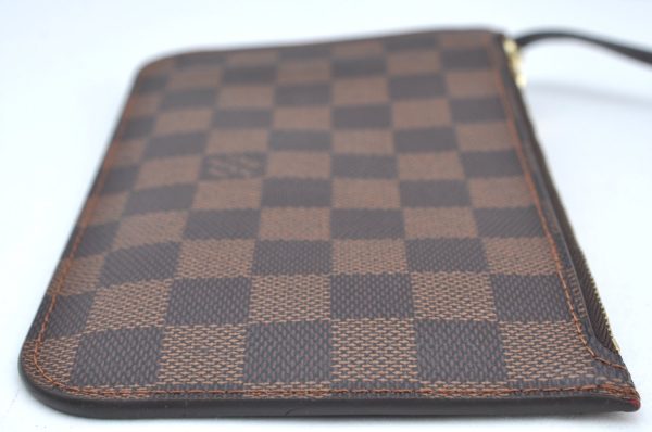 Authentic Louis Vuitton Damier Neverfull Pouch Purse Clutch Bag LV K4399 For Discount