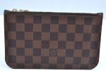 Authentic Louis Vuitton Damier Neverfull Pouch Purse Clutch Bag LV K4399 For Discount