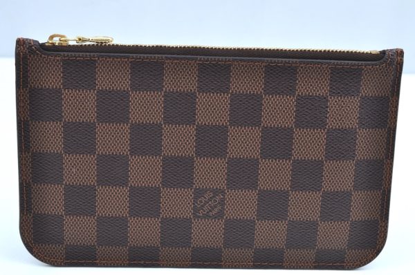 Authentic Louis Vuitton Damier Neverfull Pouch Purse Clutch Bag LV K4399 For Discount