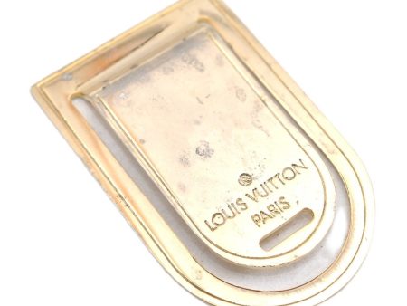 Auth Louis Vuitton Pince a Billets Porte Address Money Clip Gold M65068 LV K4561 Supply