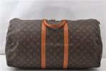 Authentic Louis Vuitton Monogram Keepall 55 Travel Boston Bag M41424 LV 9885F Online Sale