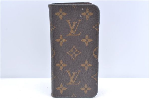 Authentic Louis Vuitton Monogram Folio Iphone X Xs Case M63443 LV J9690 Online Sale