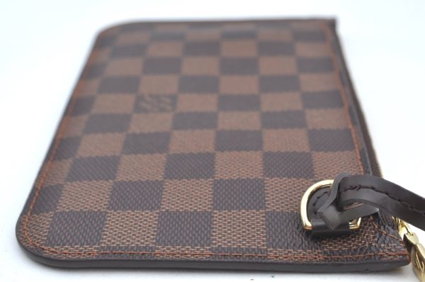 Authentic Louis Vuitton Damier Neverfull Pouch Purse Clutch Bag LV K4399 For Discount