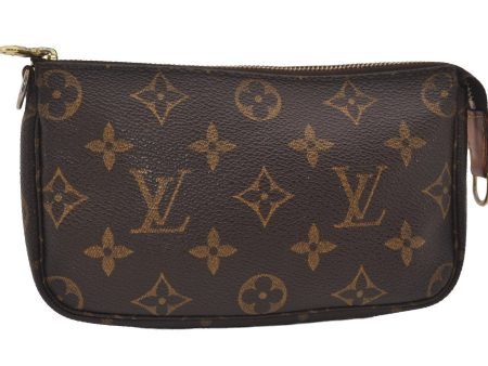 Authentic Louis Vuitton Monogram Pouch For Bucket PM LV 1726I on Sale