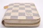 Authentic Louis Vuitton Damier Azur Zippy Coin Purse Wallet N63069 LV 1891I For Sale