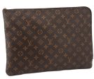 Authentic Louis Vuitton Monogram Etui Voyage GM Clutch Bag Purse M43443 LV 2659F on Sale