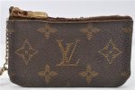 Authentic Louis Vuitton Monogram Pochette Cles Coin Purse Case M62650 Junk 1959G Sale