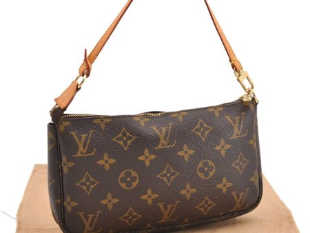 Authentic Louis Vuitton Monogram Pochette Accessoires Pouch M51980 LV 4301F on Sale