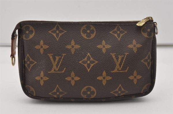 Authentic Louis Vuitton Monogram Pouch For Bucket PM LV 1726I on Sale