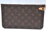 Authentic Louis Vuitton Monogram Neverfull Pouch Purse Clutch Bag LV K4411 For Discount