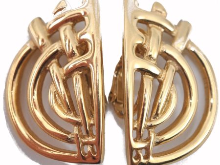 Authentic GIVENCHY Vintage Earrings Gold J5753 Discount