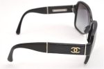 Authentic CHANEL Vintage Sunglasses CoCo Mark Plastic 5230-Q-A Black 1994G Sale