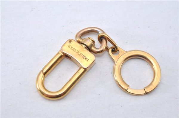 Authentic Louis Vuitton Charm Key Chain Anokre Gold M62694 LV 3341F Discount