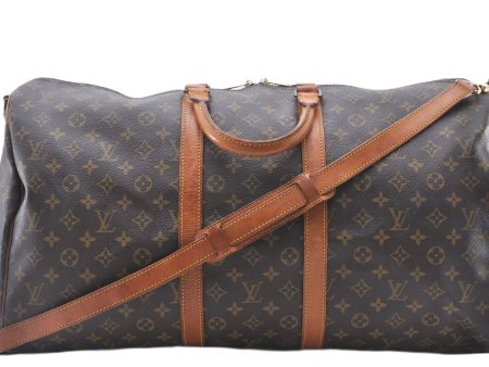 Authentic Louis Vuitton Monogram Keepall Bandouliere 55 M41414 Boston Bag 3527F Online