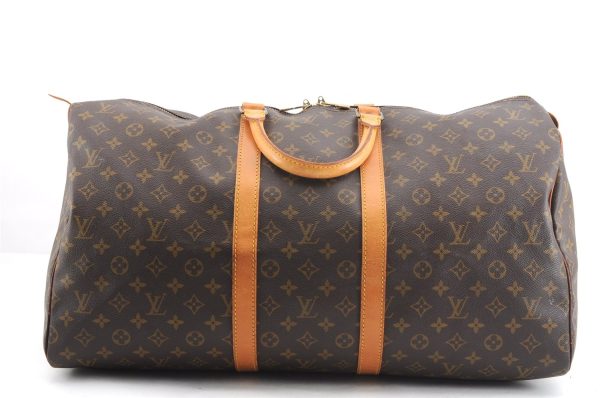 Authentic Louis Vuitton Monogram Keepall 55 Travel Boston Bag M41424 LV 2902F Online Sale