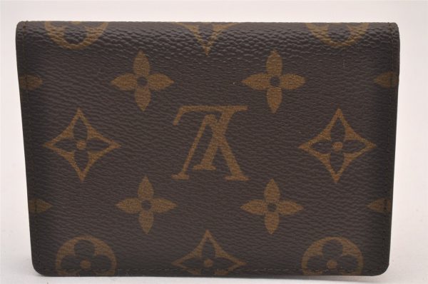 Authentic Louis Vuitton Monogram Porte 2 Cartes Vertical M60533 Pass Case 1018I For Cheap