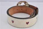 Authentic GUCCI Interlocking G Belt GG PVC Leather 85cm 33.5  114876 White 7725F Online Hot Sale