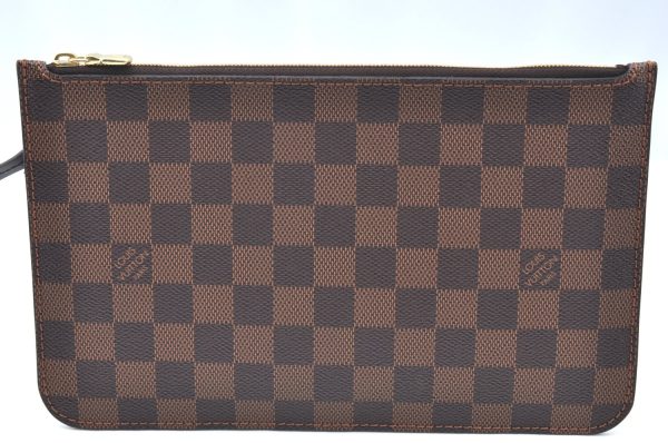 Authentic Louis Vuitton Damier Neverfull Pouch Purse Clutch Bag LV K4398 Online Hot Sale